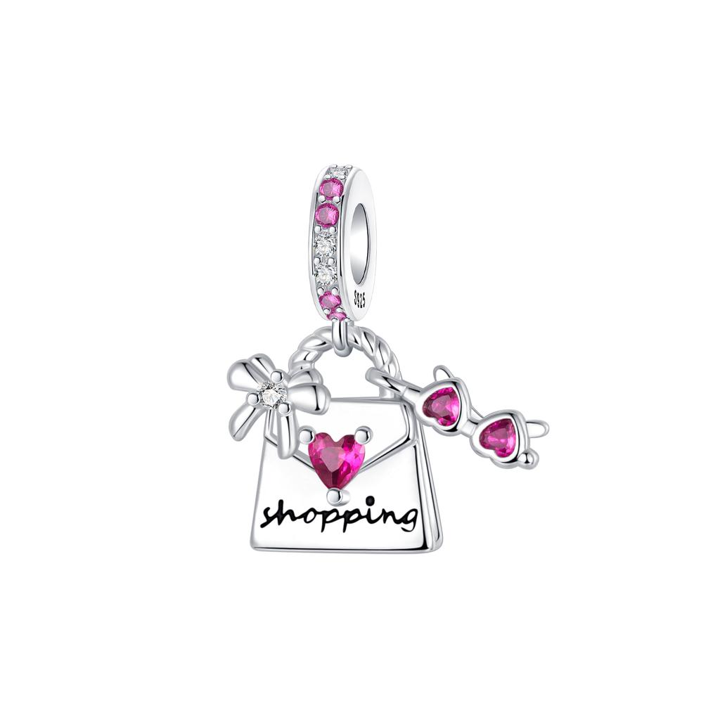 Original Copper Colorful Butterfly Series Pendant Charms Pendant Beads Fit Pan Bracelet Necklace Jewelrny For Women