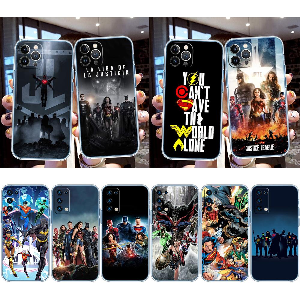 RE42 Justice league Transparent Phone Case for Motorola Moto Edge 20 30 40 50 S30 Fusion Ultra Pro Neo Lite + G200 G23