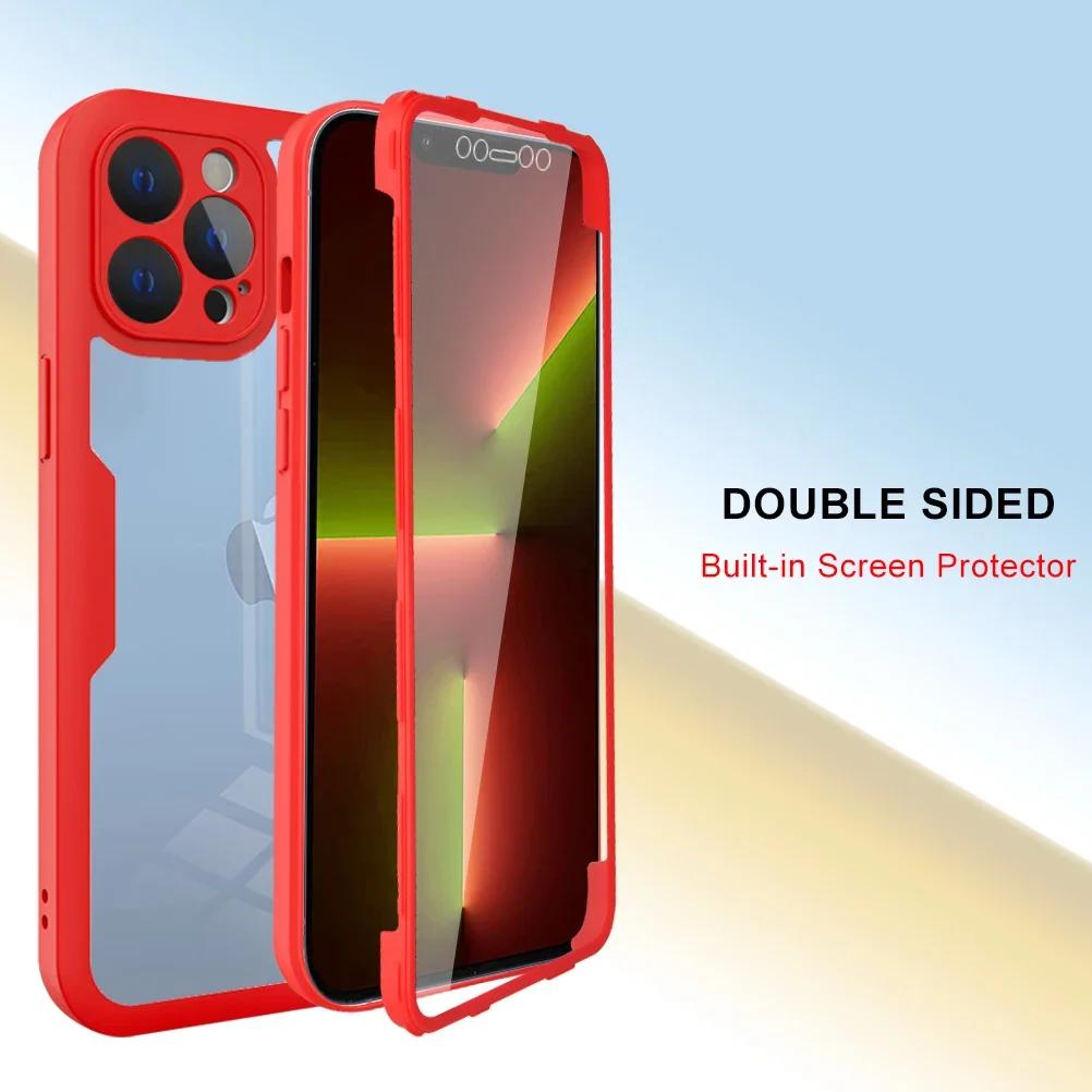 360 Degree Full Protect Liquid Silicon Case for iPhone 16 15 14 13