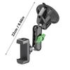Universal Car Phone Mount with Height Adjustment Dashboards Suction Base 360 Rotate Stand for 4.7 To 7.2in Mobile Devices