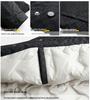 Herren Schwarze Lässige Revers Daunenjacke - Winter Kältebeständig, Warm, Lockere Passform