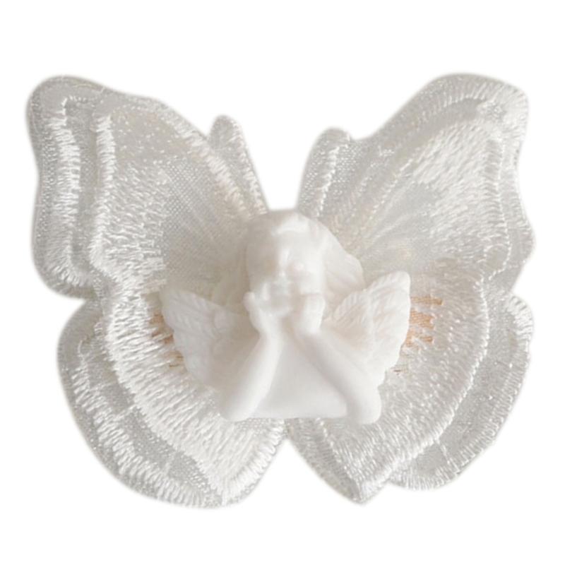 

Винтажная темная заколка для волос Стимпанк Скелет для головы Зажим для волос Ангел для головного убора с бабочкой Аксессуары для волос для выступления