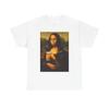Mona Lisa Vtipné Pivo Grafické Tričko Vtipy Retro Unisex Těžká Bavlna