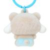 Sanrio Cinnamoroll 3D Mascot Keychain - Flocked Standing Charm Model 583103, Detachable Logo Charm, Official