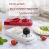 Food Grade Egg Slicer ABS Flower Shape 2 In 1 Cutter Stainless Steel Wire Easy Clean Multifunctional Kitchen Tool 2