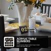 10 sztuk Akrylowe Numerki na Stół Dwustronne Przezroczyste Wesela Przyjęcia Bankiety Restauracja Karty z Numerami Miejsc Table Numbers