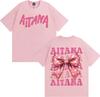 Sängerin Aitana Cuarto Azul Schmetterling Grafik T-Shirt Herren Damen Harajuku Ästhetik Streetwear T-Shirts Baumwolle Lässig Locker T-Shirt