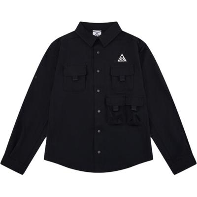 ACG Παιδικό Αντηλιακό Γρήγορου Στεγνώματος Λειτουργικό Μπλουζάκι Παιδικά Τοπ Μαύρο Βουνό-Λευκό FN9220-010