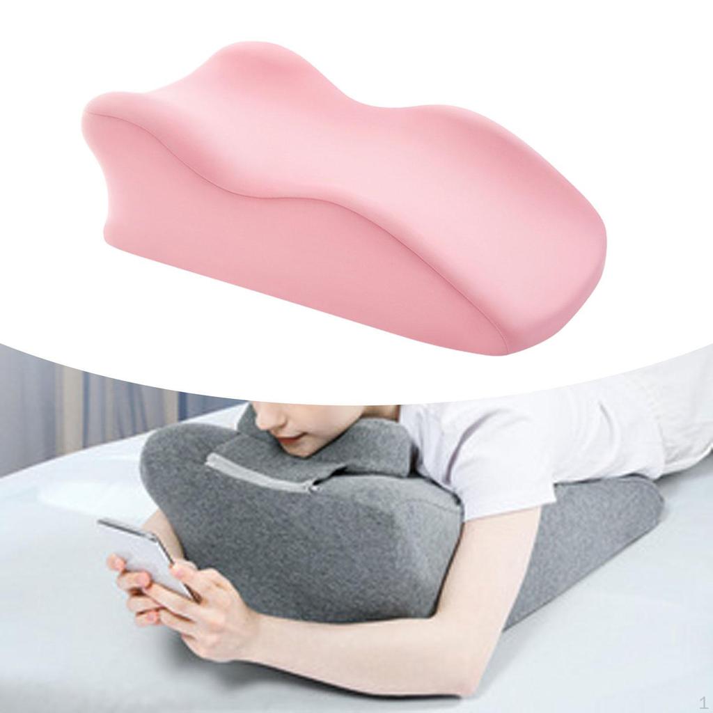 Adult Detachable Fabric Cover Anti-slip 57x36x20cm Face Down Pillow for Backrest