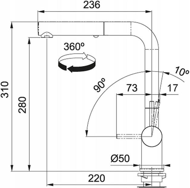 Смеситель Franke Studio Active Plus Gun Metal 115.0524.929