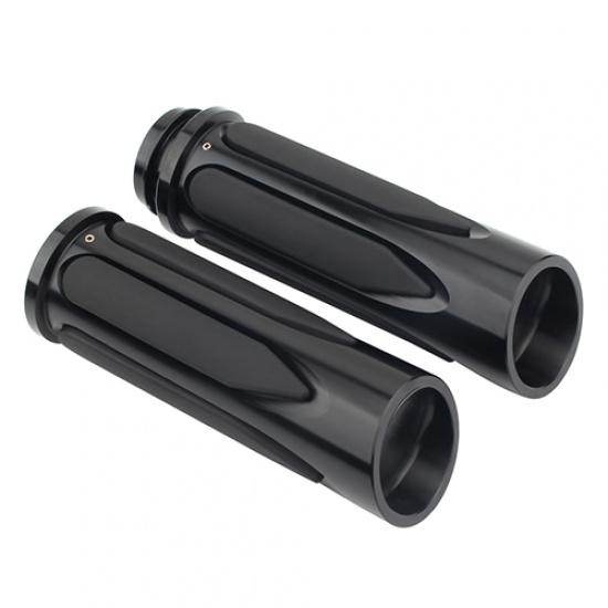 Motocyklové rukojeti 1'' Soft Touch Comfort rukojeť CNC pro Harley Touring Softail Dyna Elektronická rukojeť plynu