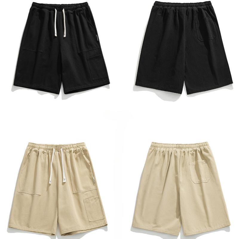Tooling Shorts Man's Summer Japanese Thin Sports Casual Pants Man's Big Pocket Loose Five-point Pants