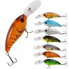7Pcs/lot 5in 10g Hard Fishing Lures Crankbait 1.8-3.9M Floating Wobblers Best Crank Hard Bait