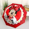 1pc Minnie Mouse Automatic Folding Umbrella - Portable Foldable Design with 8 Ribs, Durable Plastic & Iron Frame, Outdoor Umbrella yy250731051