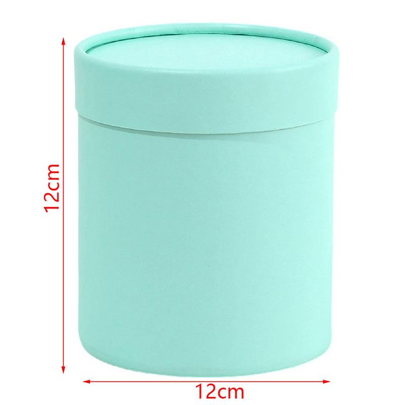 Flower Box 12Cm Round Cardboard Gift Boxes Wedding Party Rose Flower Decoration