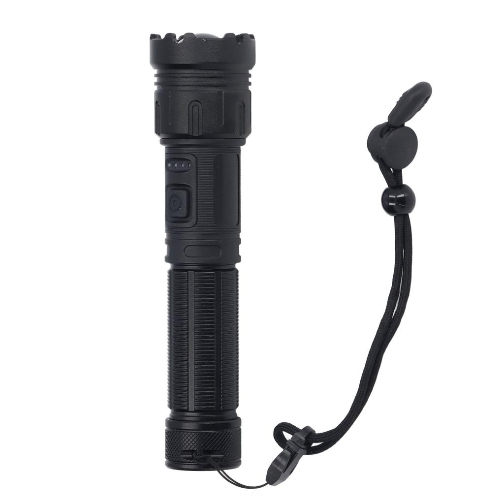 LED Camping Flashlight 5000LM Super Bright Magnetic Telescopic Zoom Waterproof Flashlight for Emergency Outdoor