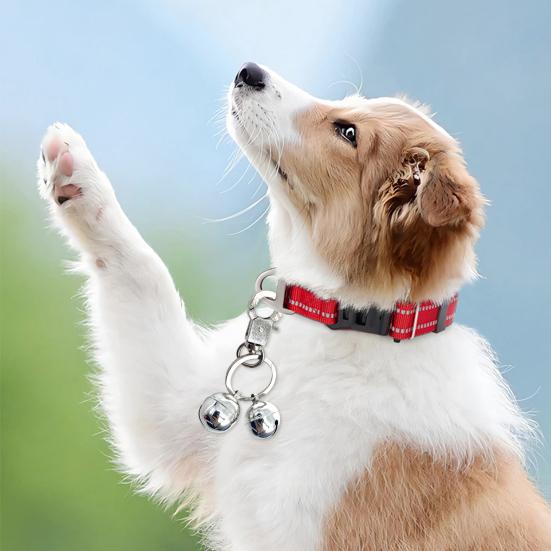 Κουδούνι με κολάρο κατοικίδιων Εξαιρετικά δυνατά κουδούνια παρακολούθησης κατοικίδιων, χάλκινα κουδούνια με κλιπ αστακός Αξεσουάρ κουδουνιού για κατοικίδια για γάτες σκύλους
