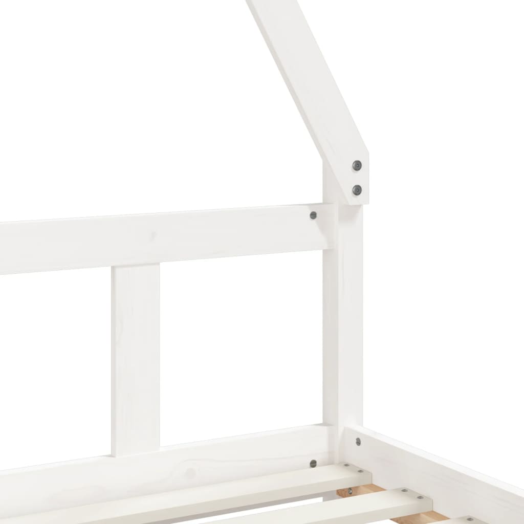 Children S Bed White 90x200 Cm Solid Wood Pine