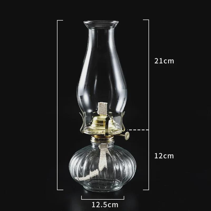 Vintage L888-2 Glass Kerosene Lantern - Retro Nostalgia Decor Lamp