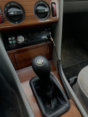 Leather Gear Shift Knob Cover for Mercedes E-class W124 1984-1997