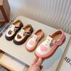 Kinder Lederschuhe für Mädchen T-Riemen Niedlich Mode Prinzessin mit Herz Weiche Süße Kinder Ballerinas für Hochzeitsfeier 2024 Frühling Herbst