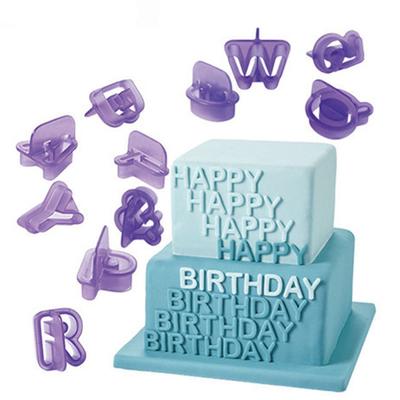 40Pcs/Set Alphabet Letter Number Cake Cutter Fondant Biscuit Baking Mould Cookie Cutter For Baking
