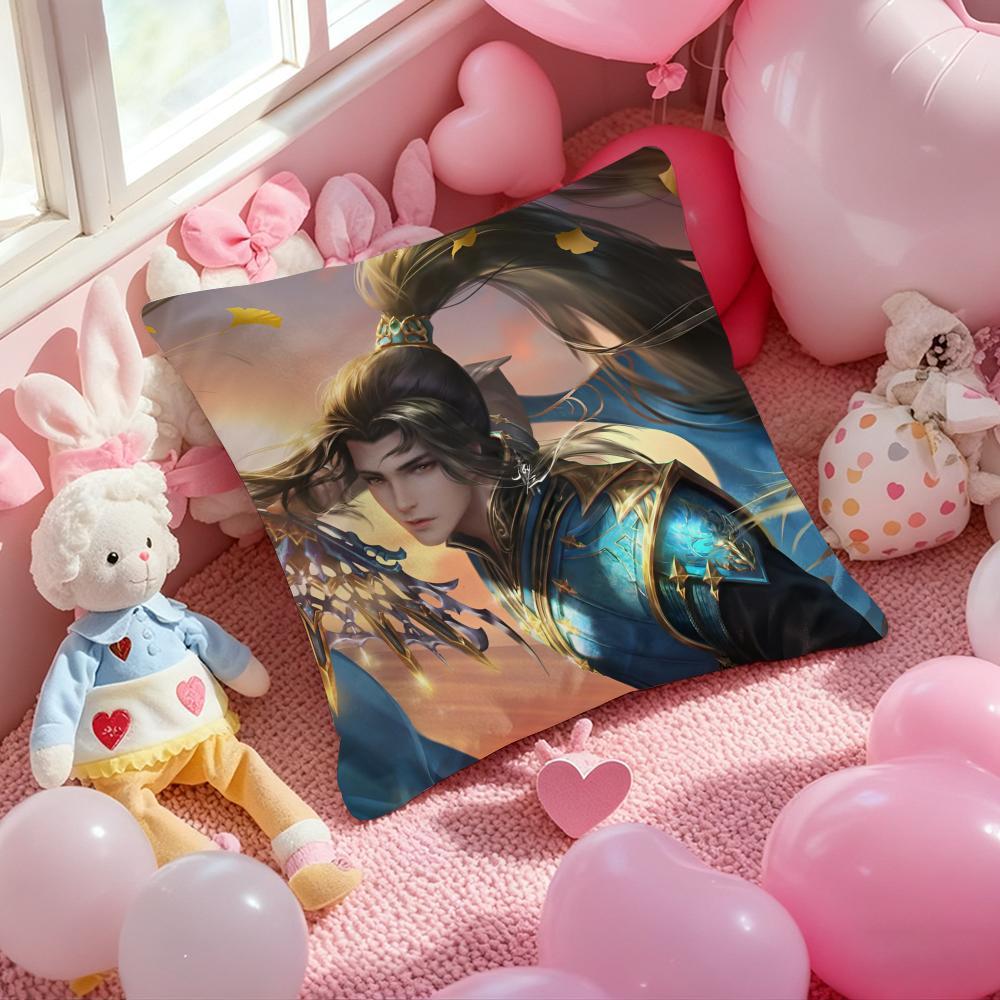 

Soul Land Wiki Douluo Continent Cushion Cover Pattern Printed Pillowcase for Living Room Sofa Cushion Cover & Bedroom Decor 12x12Inch