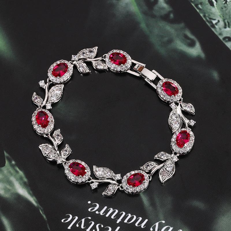 Schmuck Retro Simulation Korund Premium Voll Diamant Armband Armband Schmuck Weiblich Hauptstein 5 * 7