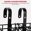 Metal Wire Ebike Basket Rust Proof Quick Release Frame Basket Non-Slip Fold-Up Bike Cargo Rack for Outdoor Cycling Travel Basket