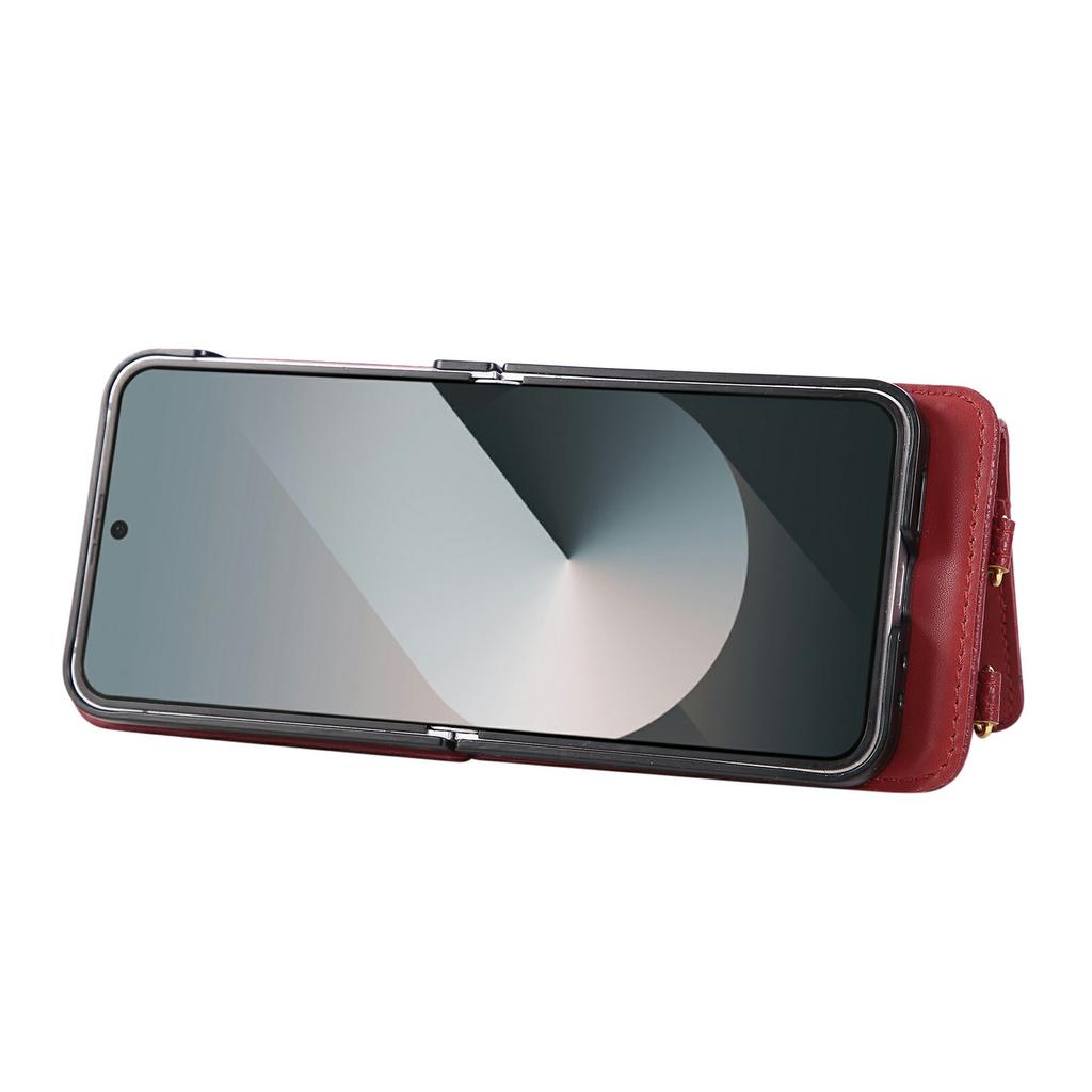Etui Stand Case do Honor 400 Smart 5G/400 Smart 4G/X7d 4G/X7d 5G Kształt Liścia Magnetyczne Zamknięcie Skóra