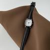 Minimalist Quartz Movement Square Wristwatch Leather Strap Arabic Numeral Dial Ladies Wristwatch Quartz Watch Daily Outfits