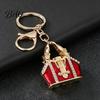 Bling Backpack Keychain Mini Handbag with Rhinestone, Zinc Alloy Pendant for Decorative Purse Keys Handbags Backpacks, Lightweight Accessory