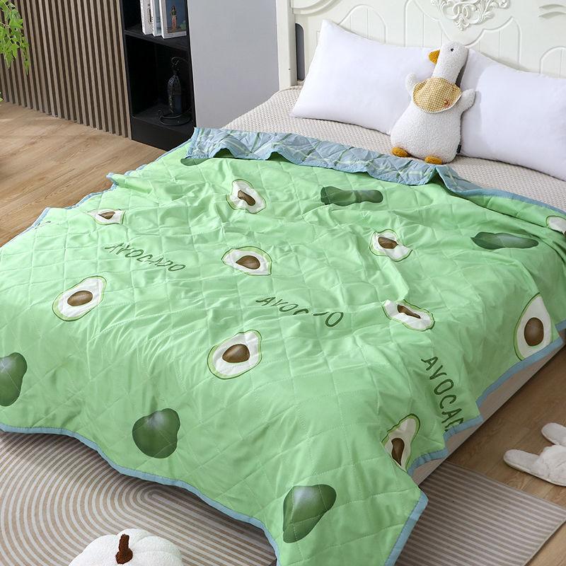 Summer Cool Air Conditioning Thin Blankets Student Dormitory Spring and Autumn Summer Bedding Machine Washable