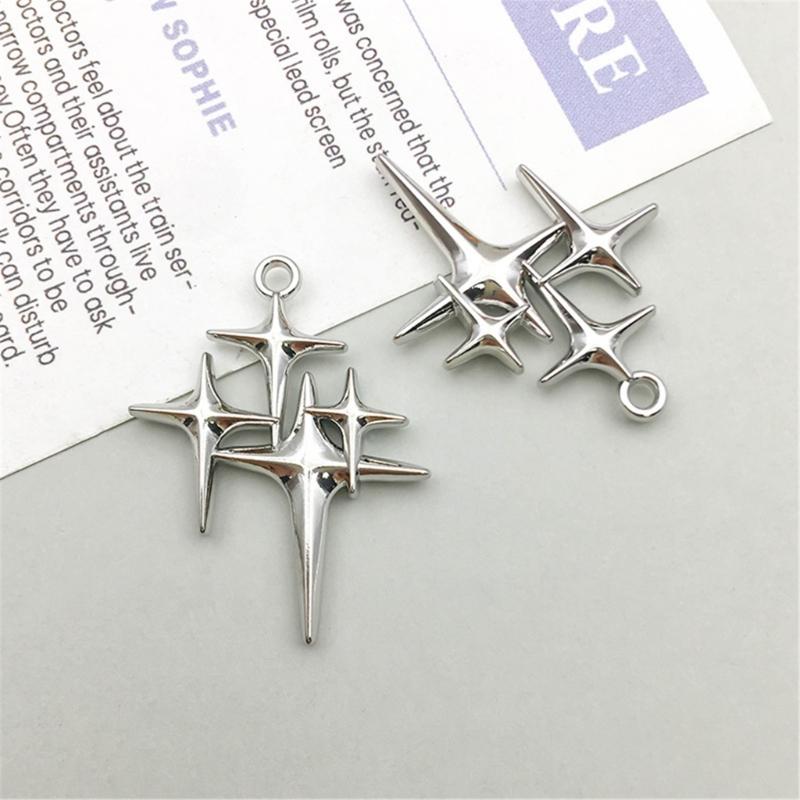 Elegant Four Pointed Star Pendant DIY Jewelry Accessories Chic Jewelry Pendants