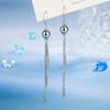 2022 New Long Tassel Metal Dangle Earrings for Women Wedding  Silver Needle Drop Earring Fashion  Gifts