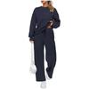 Women's 2 Piece Solid Color Casual Sportswear Long Pants Set