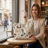 Autumn Winter Cozy Pattern Tote Bag Large Casual Daily Handbag