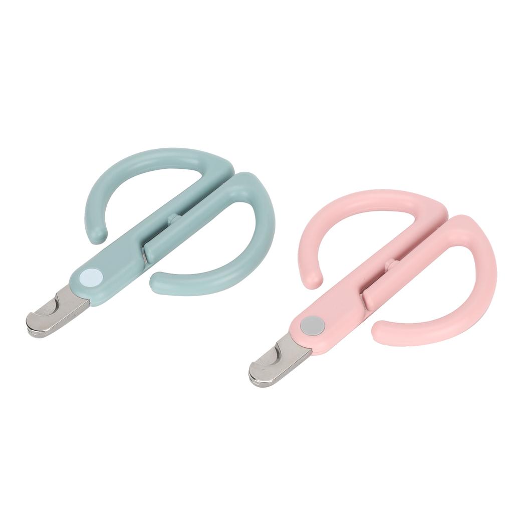 Pet Nail Clipper Scissors Claw Cutter Trimmer for Cat Puppy Grooming Tool Green and Pink(Pink Green )