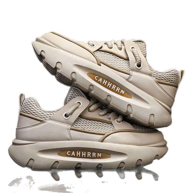 2025 Spring and Summer New Versatile Casual Daily Trend Comfortable Thick-soled Mesh Breathable Men's Sports Shoes