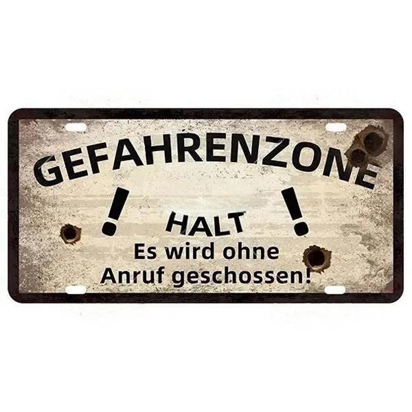 Vintage Berlin City Plate War Aluminum Sign Store Bar Metal Home Club Man Cave Pub Decor Painting Plaques Poster Wall Decoration