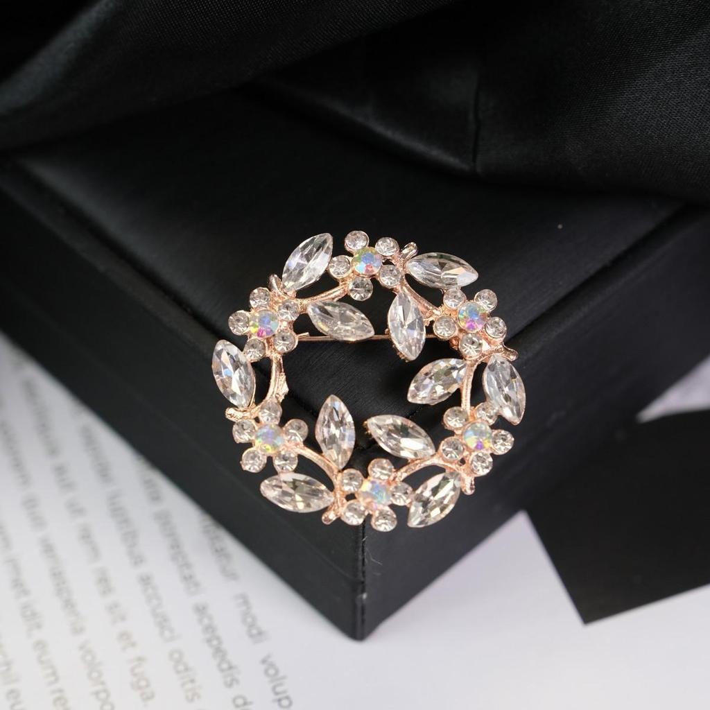 Bunte Retro Damen Korsagenbrosche - Elegante Anstecknadel im europäischen Stil