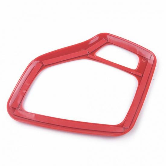 Car Red Interior Accessories Gear Frame Cover Fit For Jeep Cherokee 2014 - 2018