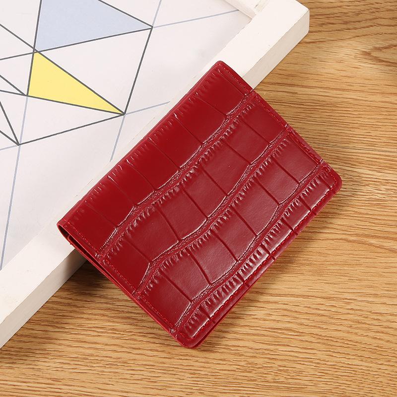 

Короткий жіночий гаманець зі штучної шкіри з відділеннями для карток та кишенею для монет, портативний, однотонний, міні-гаманець