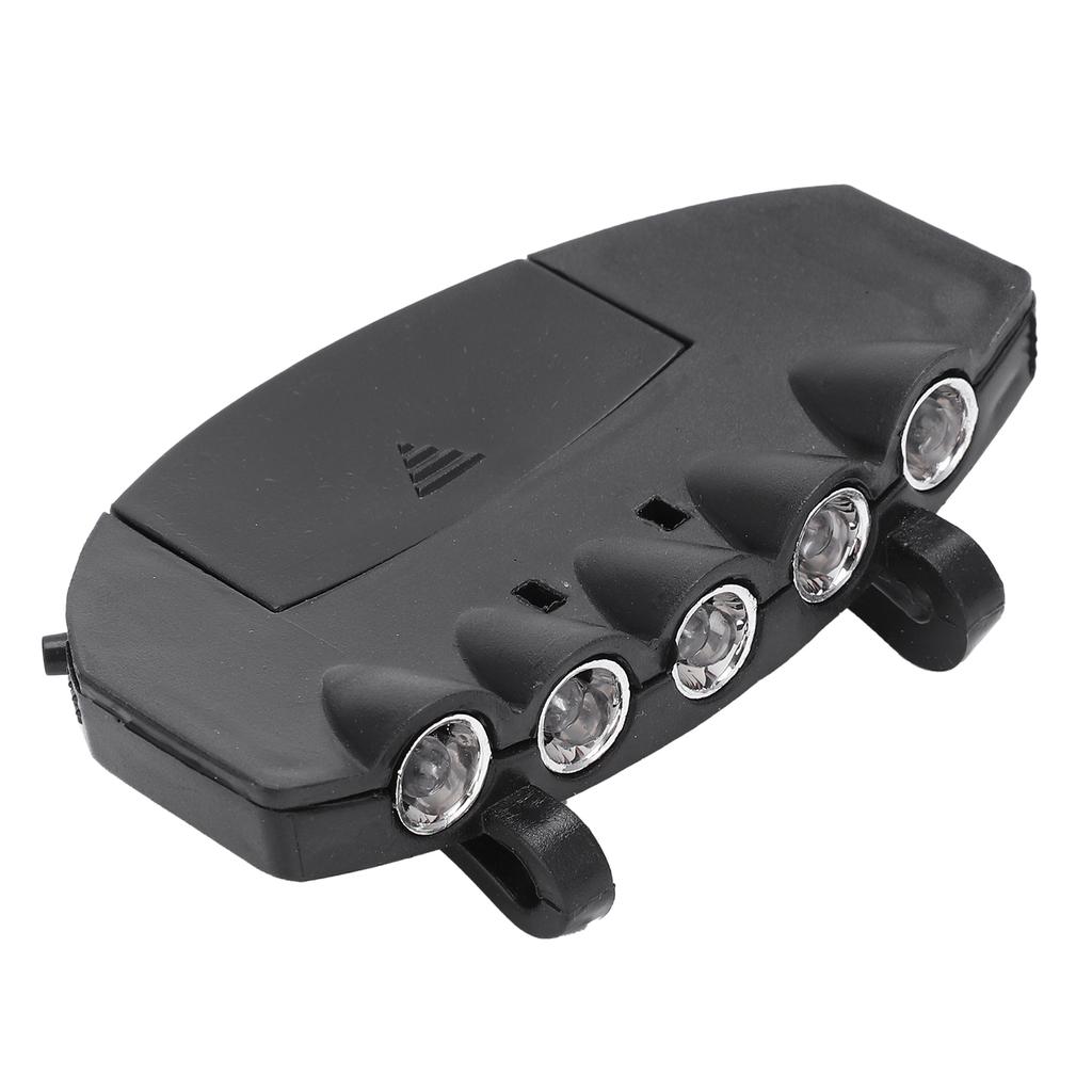 Hat Light 5‑LED Portable Clip Headlamp for Hunting Camping Fishing Running Cycling