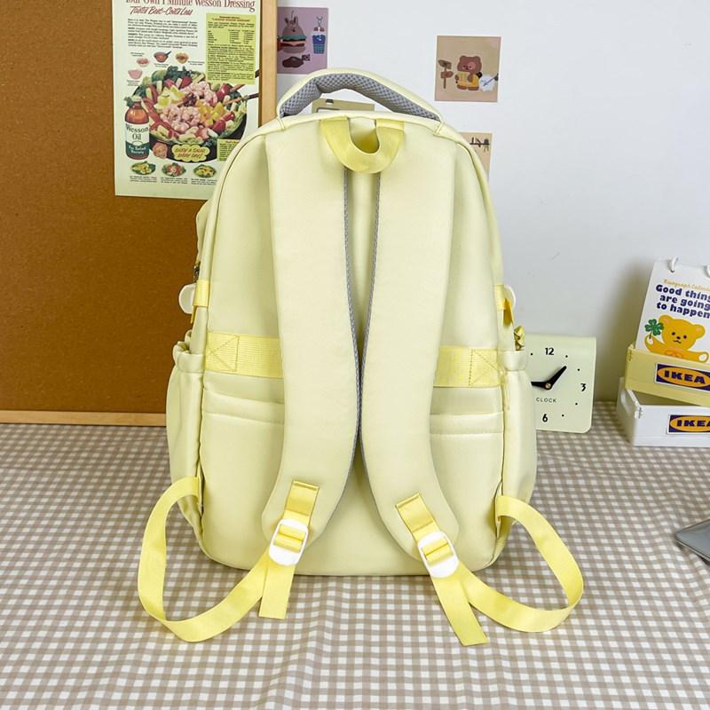 Large Capacity Schoolbag Junior High School Girls High School Students High Value Cute Backpack Spine Protection Schoolbag Backpack Women