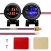 2 in 1 Round 12V 24V LED Digital Car Truck Water Temp Gauge Temperature Sensor Temperatura Motor + Voltmeter Volt Voltage Meter