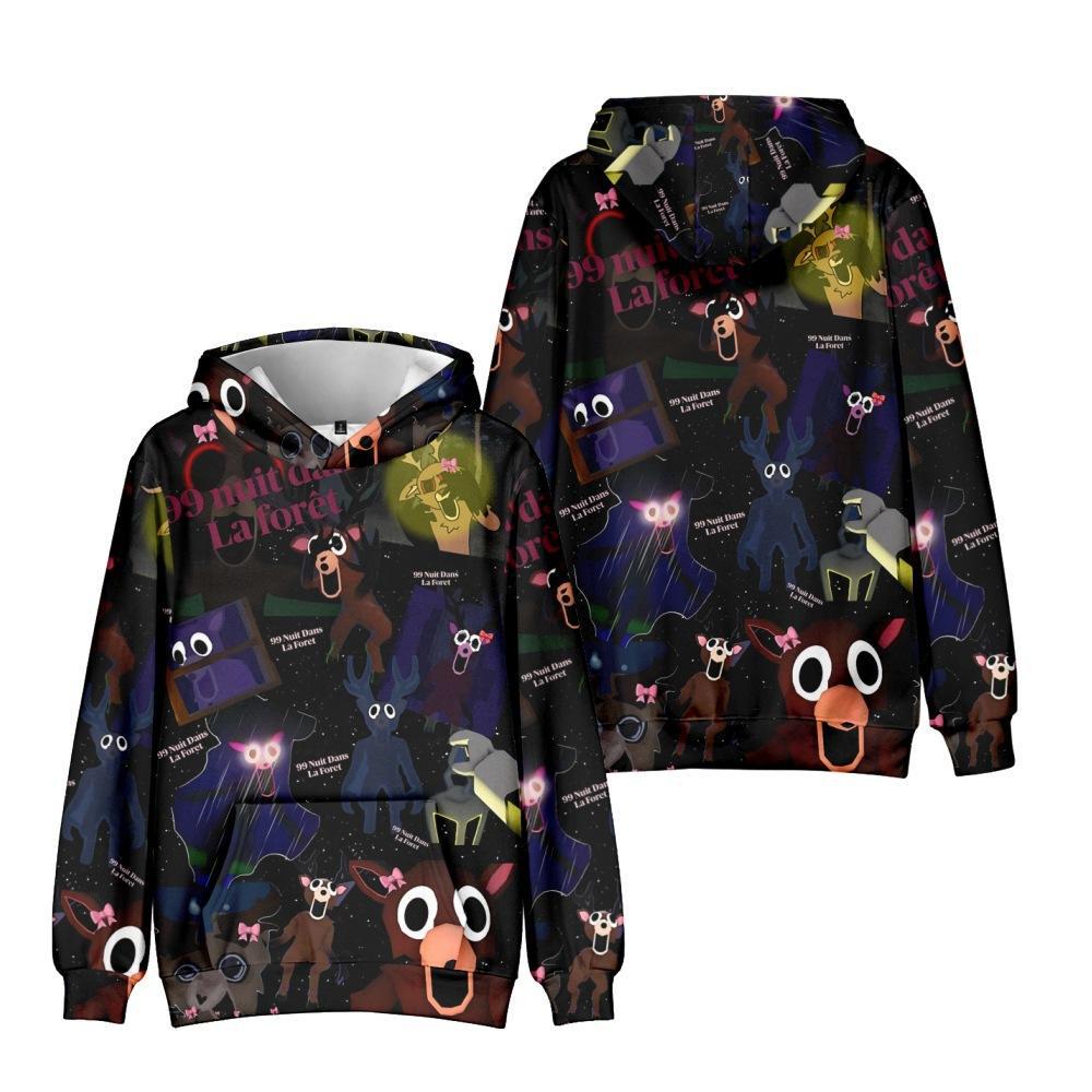 YMQ235 3D Digital Art Plus Size Hoodie - European & American Style