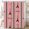 Luxe Marmerprint Douchegordijn Waterbestendig Badkamer Decoratie voor Thuisbadkamer Moderne Wit en Grijze Kleuren Afmeting: 72x84 inch