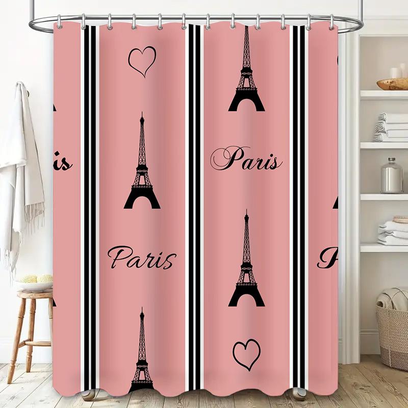Luxe Marmerprint Douchegordijn Waterbestendig Badkamer Decoratie voor Thuisbadkamer Moderne Wit en Grijze Kleuren Afmeting: 72x84 inch