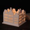 Silicone Resin Houses Moulds Candlestick Moulds Home Ornament Moulds Silicone Texture for Art and Craft Enthusiasts